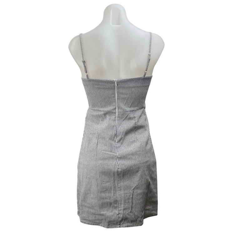 Brandy Melville Black White Striped Sleeveless Cami Camisole Mini Tank Dress XS
