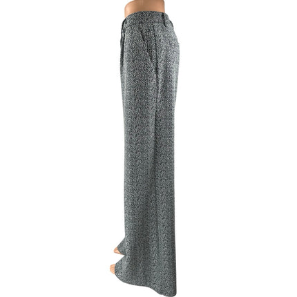 Anthropologie Cartonnier Gray Pleated High Waist Palazzo Wide Trousers Pants 2