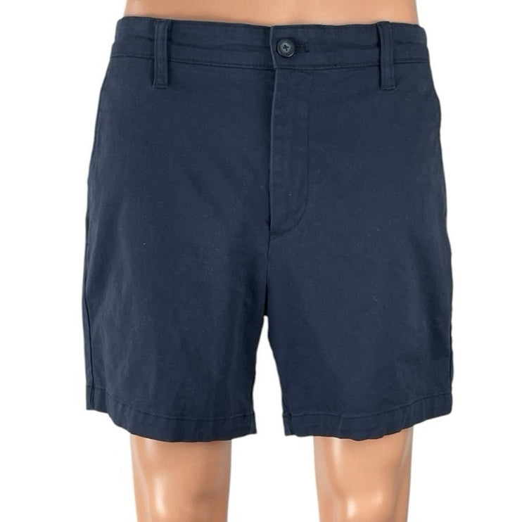 Nautica The Deck Men's Blue High Rise Classic Stretch Chino Bermuda Shorts 32