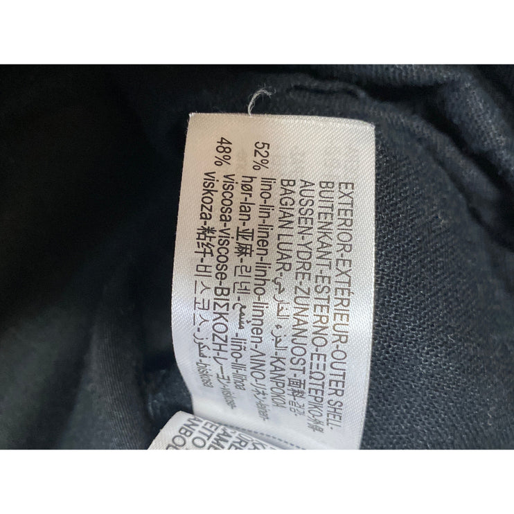 Zara Women's Black Buckle Belted High Rise Mini A-Line Cargo Skort Skirt Size M