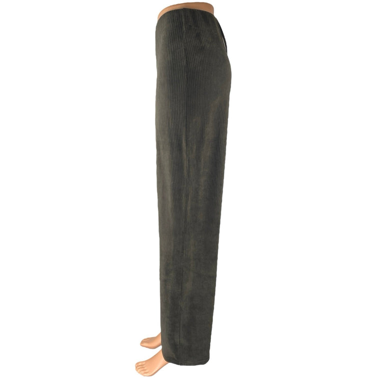 MNG Mango Women's Green High Waisted Relaxed Straight Trousers Pants XS