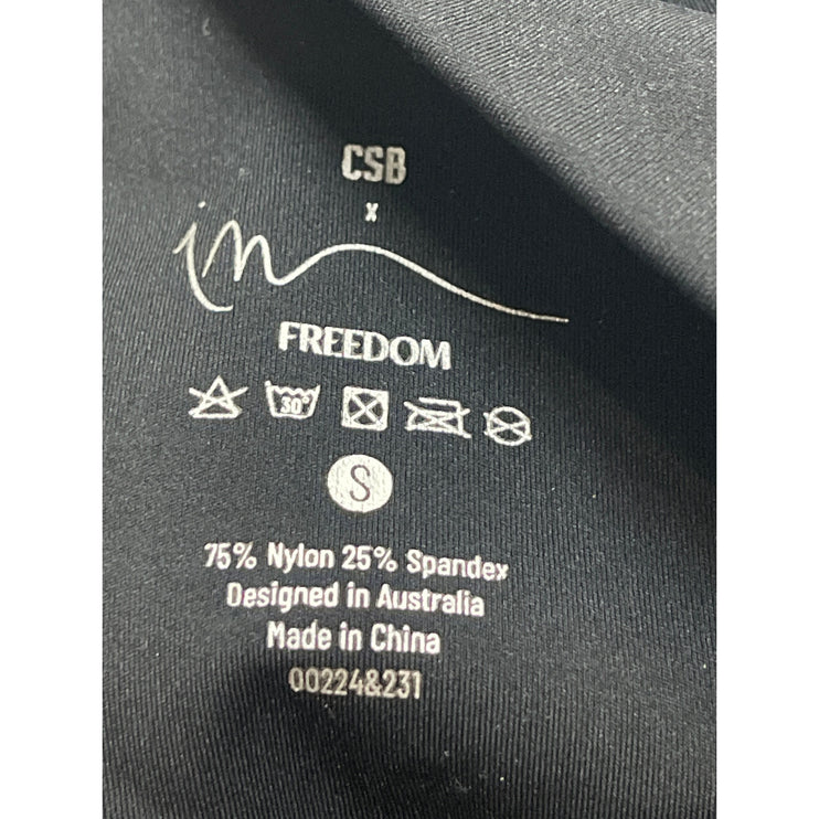 CSB x IM Women's Black Cinch Yoga Workout Running Athletic Leggings Pants Size S