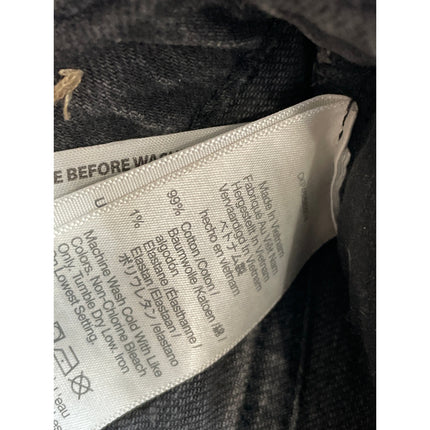 Madewell The Perfect Vintage Women's Black High Rise Straight Denim Jeans Sz 26