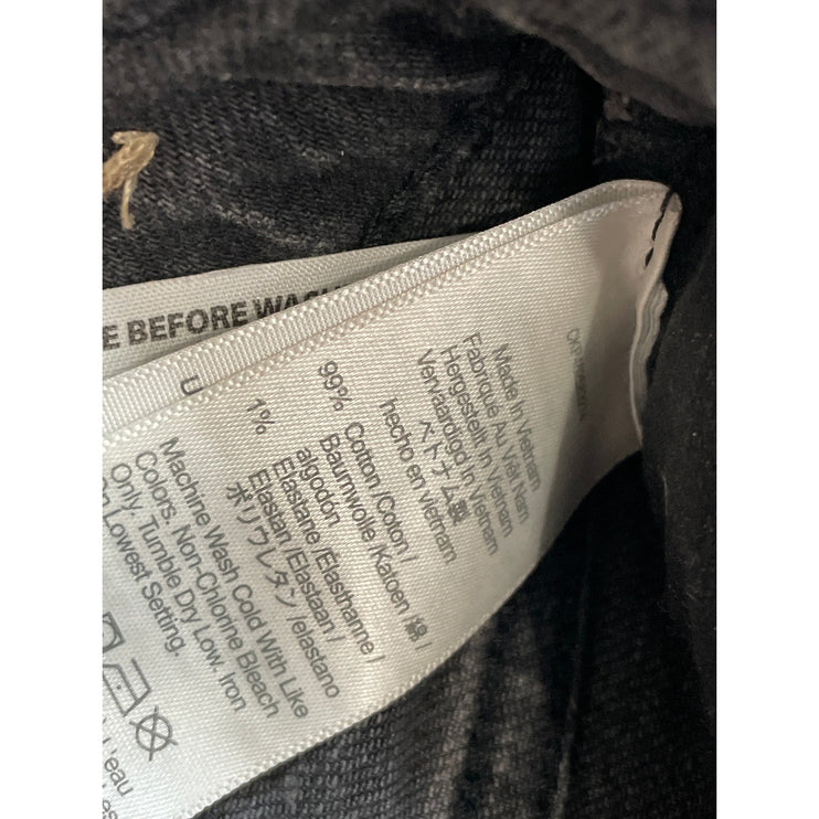 Madewell The Perfect Vintage Women's Black High Rise Straight Denim Jeans Sz 26