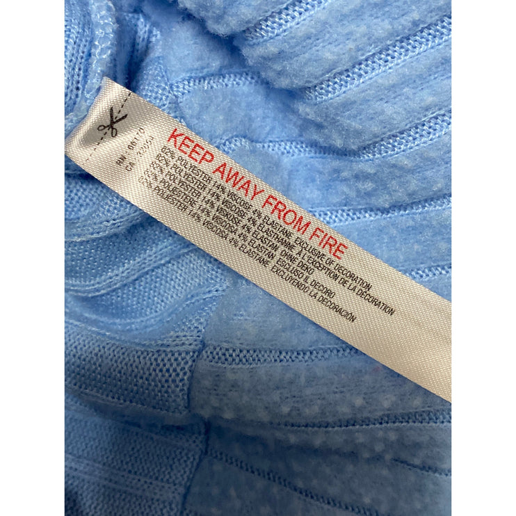 Urban Outfitters Out From Under Blue Rib Knit Button Up Crop Cardigan Sweater XS