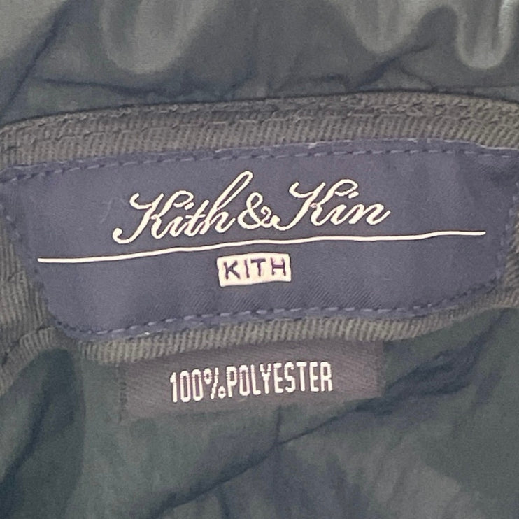 Kith & Kin Women's Stadium Green Soft Quilted Rounded Rain Puffer Bucket Hat OS