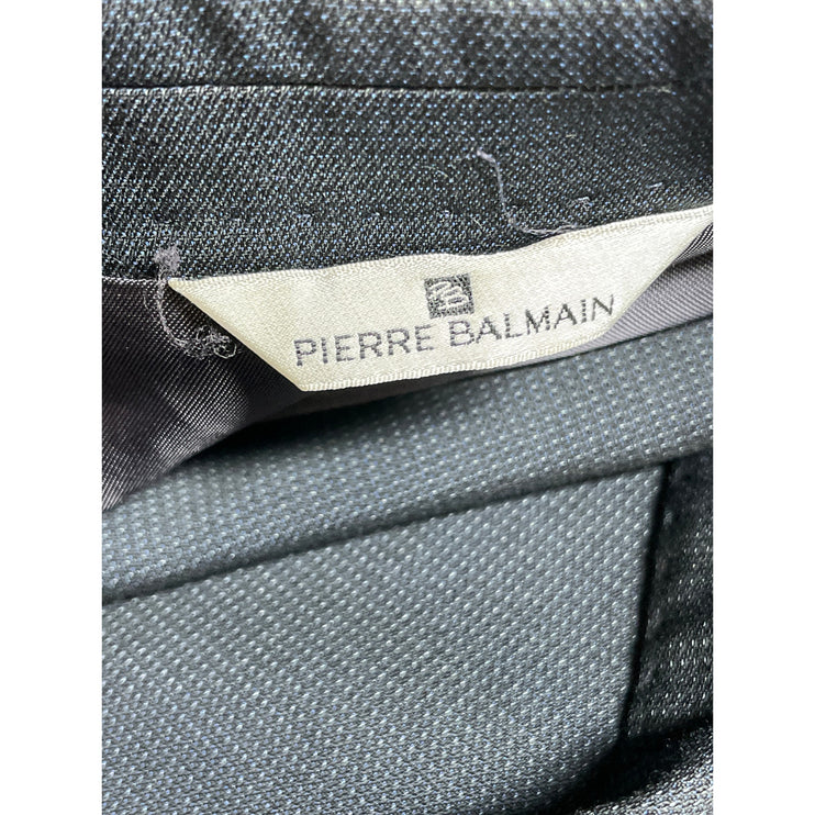 Pierre Balmain 100% Wool Men's Notched Collar Long Sleeve Blazer Coat Jacket S