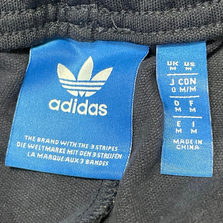 Adidas Workout Essentials All Set 3 Stripes Blue Knit Tapered Leg Track Pants M