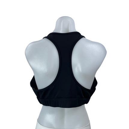 PE Nation Women's Black Full Zip Racerback Athletic Crop Top Sports Bra Size XL