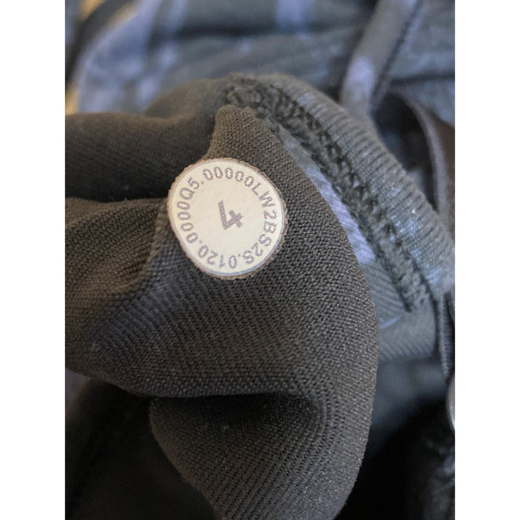 Lululemon Women's Black Yoga Workout Running Athletic Sports Bra Crop Top Size 4