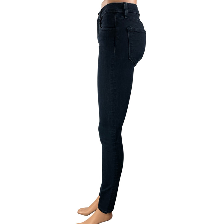 J. Brand Women's Black Dark Wash High Waisted Slim Skinny Denim Jeans Pants 26