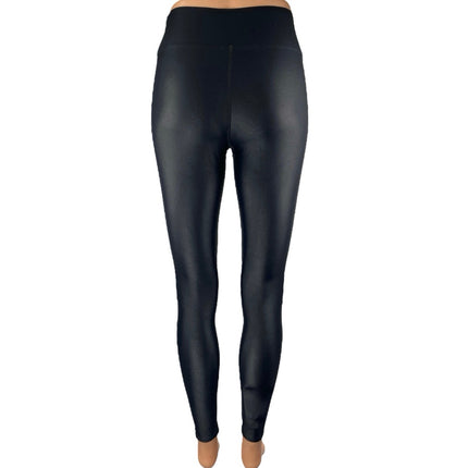 Carbon38 Women's Black Mid Rise Yoga Workout Running Athletic Leggings Pants S