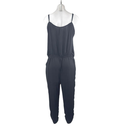Design Lab Women's Black Sleeveless Cami Camisole Tank V Neck Jumpsuit Size M