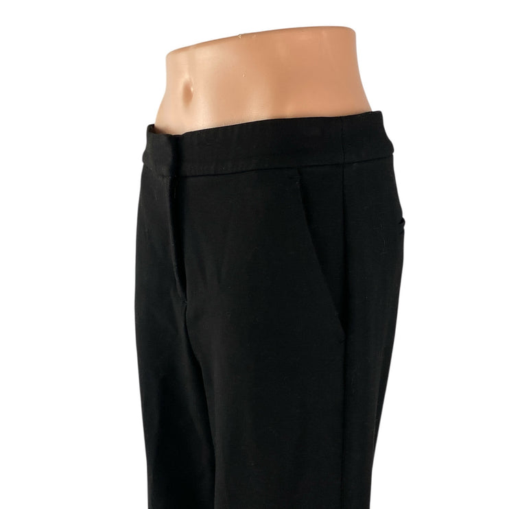 J.Crew Kate Womens Black High Waisted Relaxed Straight Trousers Dress Pants Sz 6