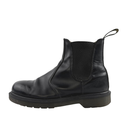 Dr. Martens 2976 Smooth Leather Black Round Toe Slip On Chelsea Boots M-6 W-7