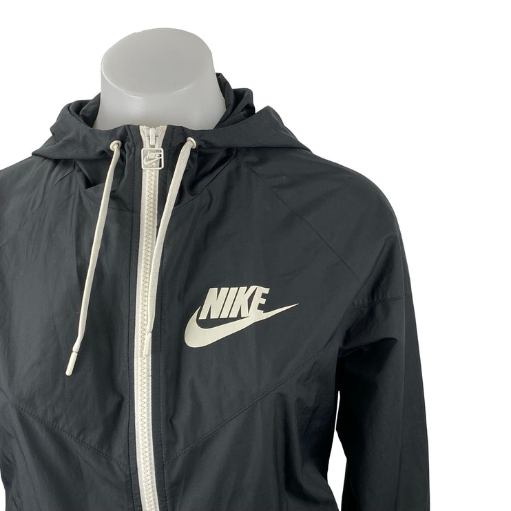 Nike Sportswear Windrunner Black Athletic Activewear Hooded Sweatshirt Jacket S