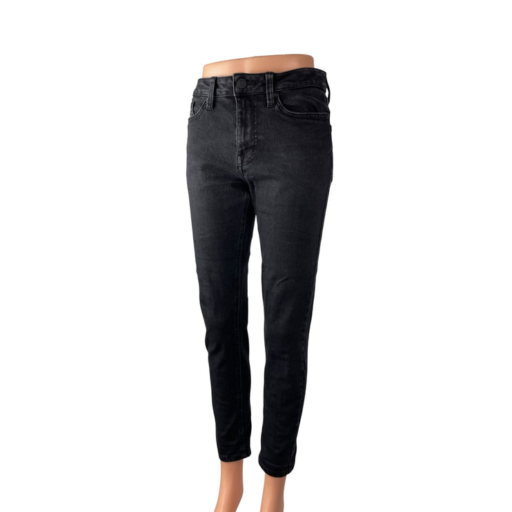 No Boundaries Women's Black High Waisted Classic Skinny Denim Jeans Pants 28x30