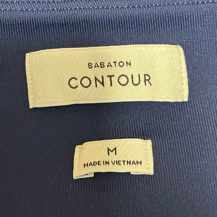 Aritzia Babaton Contour Blue Square Neck Sculpt Long Sleeve Crop Top Size M