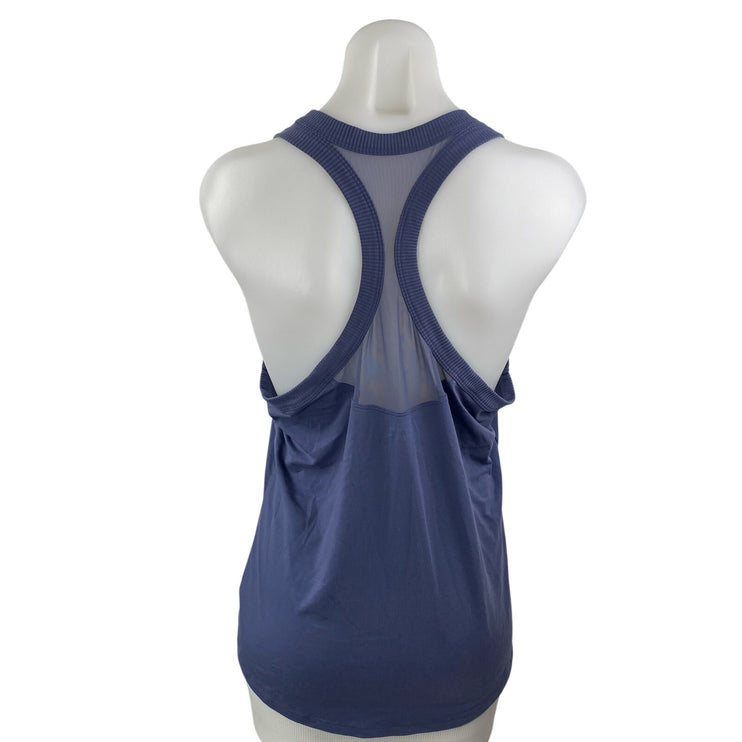 Athleta Women's Blue Sleeveless Scoop Neck Racerback Athletic Tank Top Size L