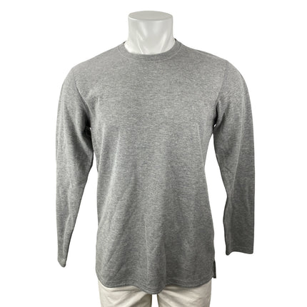 BYLT Men's Gray Long Sleeve Crew Neck Waffle Knit Thermal T Shirt Tee Top Size M
