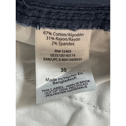 George Men's Blue High Rise Tapered Utility Combat Cargo Trousers Pants Size 30