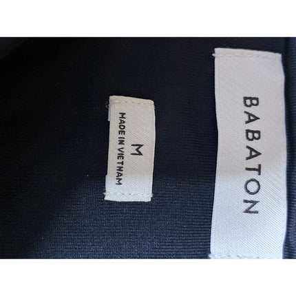 Aritzia Babaton Contour Women's Black Square Neck Long Sleeve Bodysuit Top Sz M