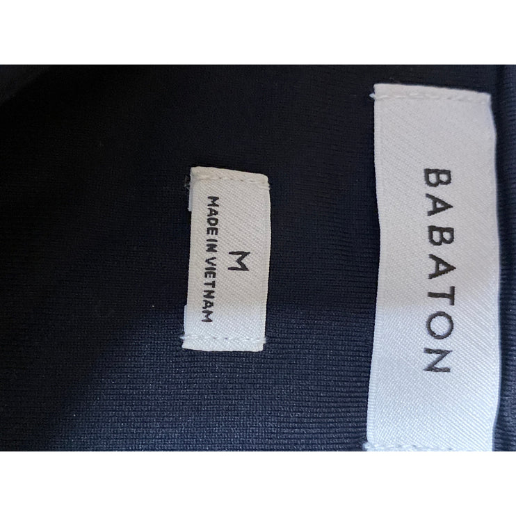 Aritzia Babaton Contour Women's Black Square Neck Long Sleeve Bodysuit Top Sz M