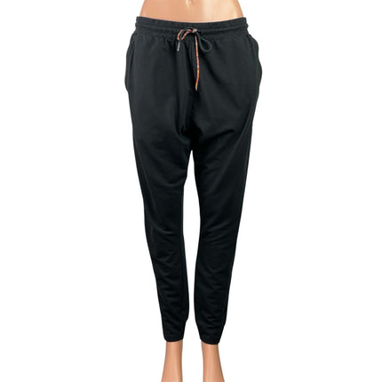 Gymshark Women's Black Elastic High Waist Tapered Trousers Jogger Pants Size M