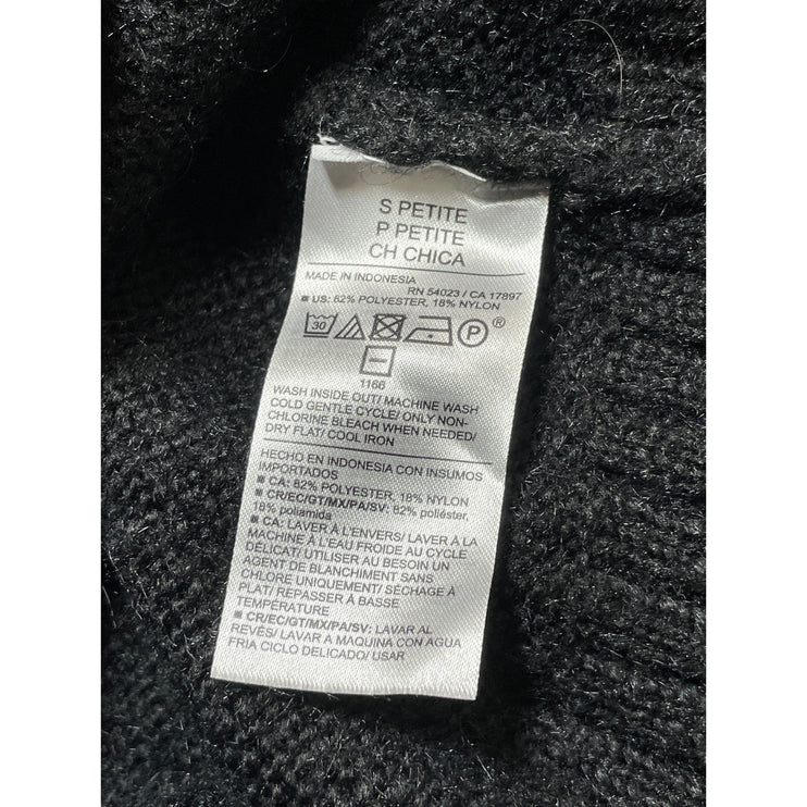 Old Navy Women's Black Long Sleeve Round Neck Knit Sweatshirt Sweater Top SP