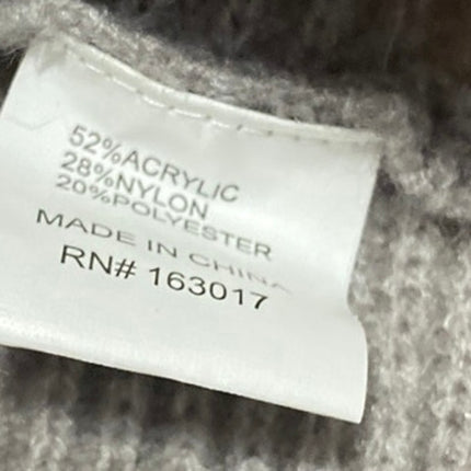 Princess Polly Women's Gray Long Sleeve V Neck Knit Polo Sweater Top Size M/L