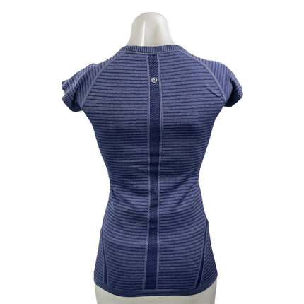 Lululemon Swiftly Tech Women's Blue Short Sleeve Athletic T Shirt Tee Top Size S