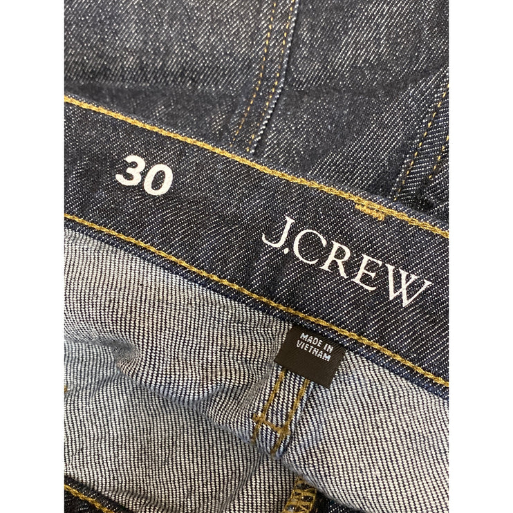 J.Crew 1996 Denim Trousers Blue Dark Wash High Rise Flare Wide Leg Jeans Size 30