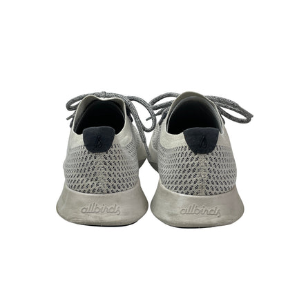 Allbirds Tree Dasher Women's White Gray Lace Up Low Athletic Running Shoes 8.5