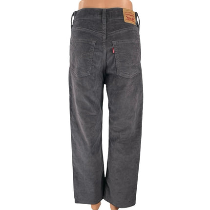 Levi's Ribcage Straight Ankle Women's Black High Rise Relaxed Denim Jeans 27