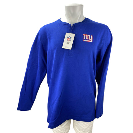 NEW Nike New York Giants Dri-Fit Mens Blue Crew Neck Long Sleeve Sweatshirt Sz L