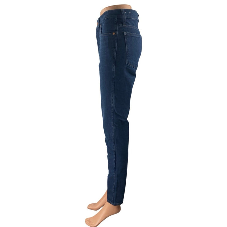 Madewell Women's Blue Dark Wash 10" High Rise Skinny Leg Denim Jeans Pants Sz 27