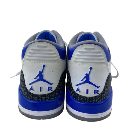 Nike Air Jordan 3 Retro Racer Men's White Blue Basketball Sneakers Shoes Size 12