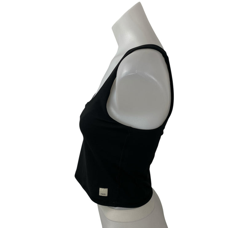 Vuori Black Sleeveless Crop Yoga Gym Workout Activewear Athletic Cami Tank Top M