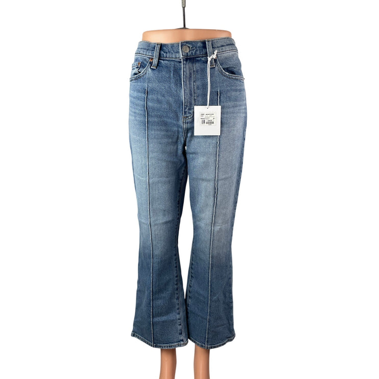 NEW Pistola Lennon Pintucked Women's Blue Flared Bootcut Denim Jeans Size 29
