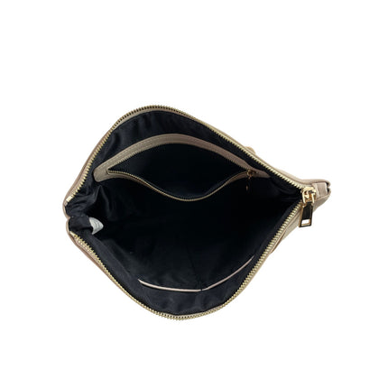 Aqua Ivory White Women's Weave Interlaced Braded Purse Clutch Pouch Handbag OS