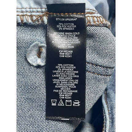 Sanctuary Women's Blue High Rise Crop Loose Fit Straight Denim Jeans Pants Sz 26