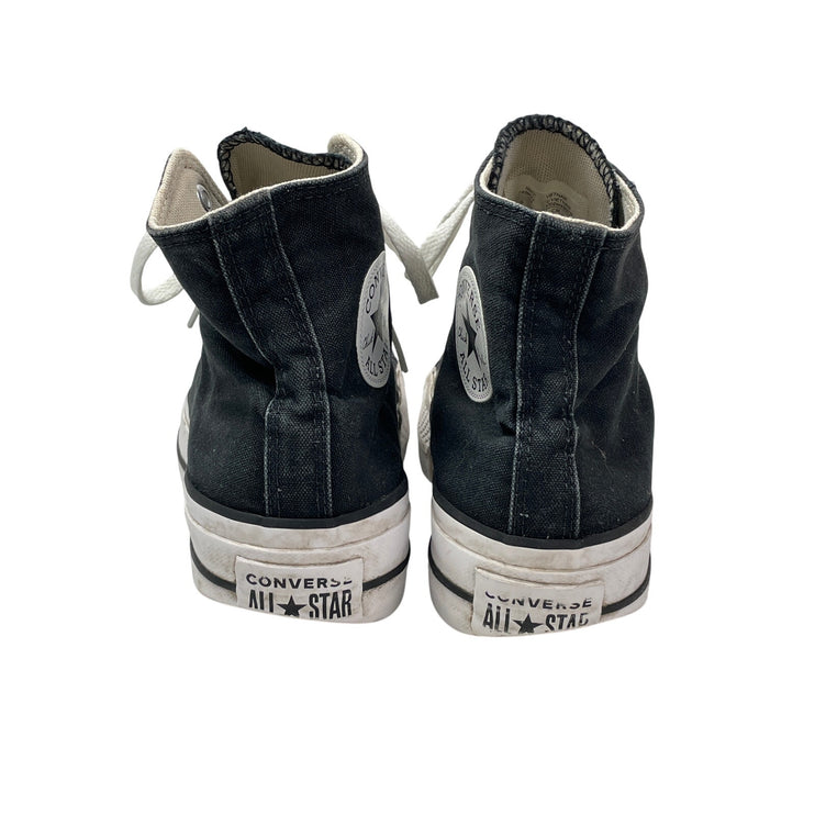 Converse Chuck Taylor All Star Lift Platform Canvas Black Hi Top Sneakers Size 8