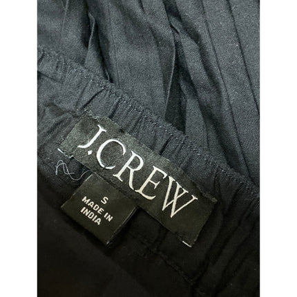 J.Crew Women's Black Pleated High Waisted Mini Flared Bubble A-Line Skirt Size S