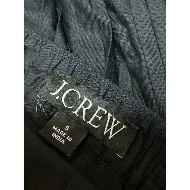 J.Crew Women's Black Pleated High Waisted Mini Flared Bubble A-Line Skirt Size S