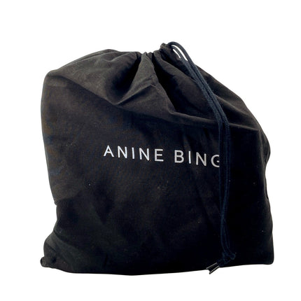 Anine Bing Zoe Women's Black Leather Buckle Pointed Toe Zip Up Ankle Boots 7.5