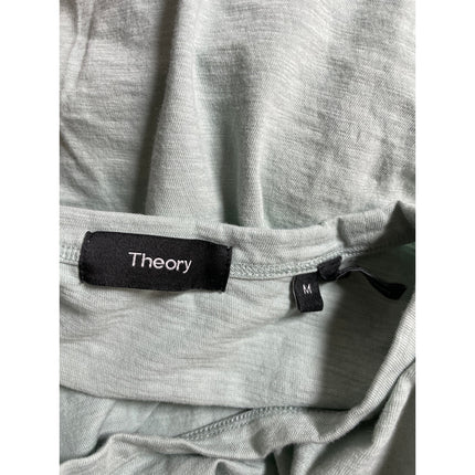 Theory Essential Men's Green Short Sleeve Crew Neck Slim Basic Tee T-Shirt Top M