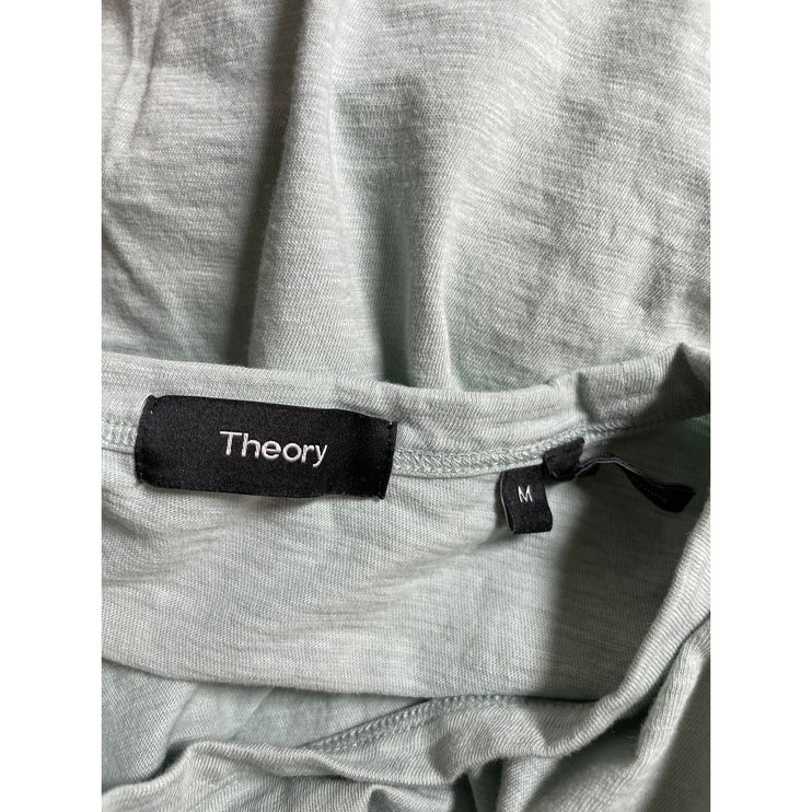 Theory Essential Men's Green Short Sleeve Crew Neck Slim Basic Tee T-Shirt Top M