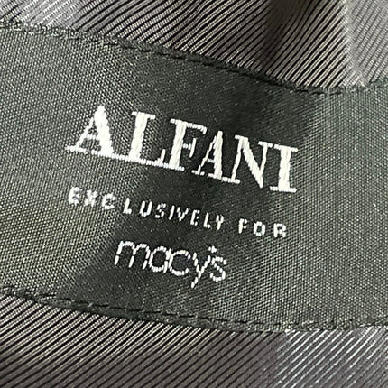 Alfani Macy's Mens Black Suede Notch Lapel Single Breasted Blazer Coat Jacket L