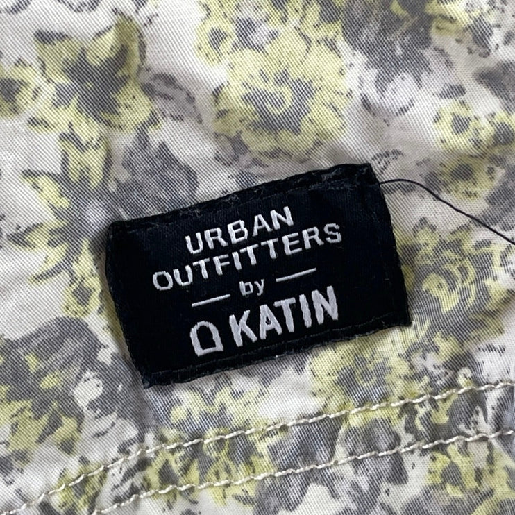 Katin X Urban Outfitters Men's Green Botanical Summer Beach Resort Swim Shorts M