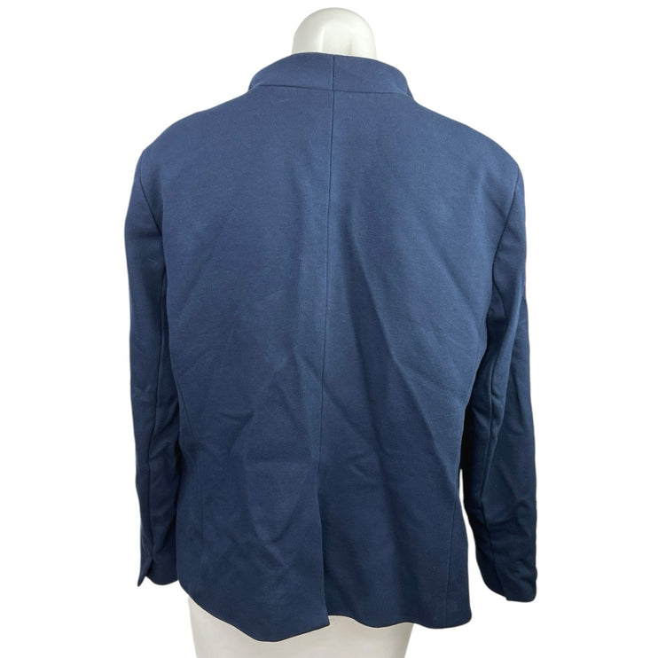 J.Crew Going Out Blue Open Front Stretch Career Office Blazer Coat Jacket Top 18